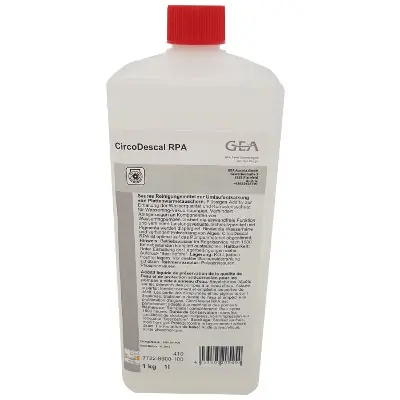 Neuheit CircoDescal RPA - Additiv für Wasserringpumpen GEA, Westfalia, Meltec 1 ltr.