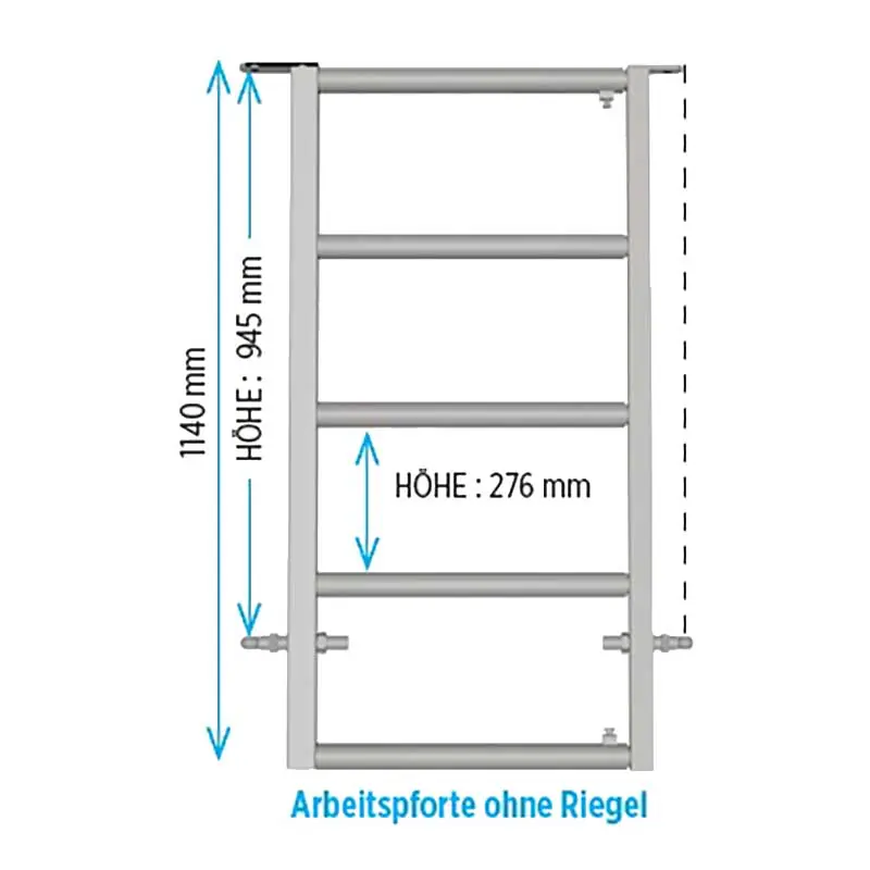 Arbeitspforte 1,00 / 1,40 m Versand Am Gleichen Tag