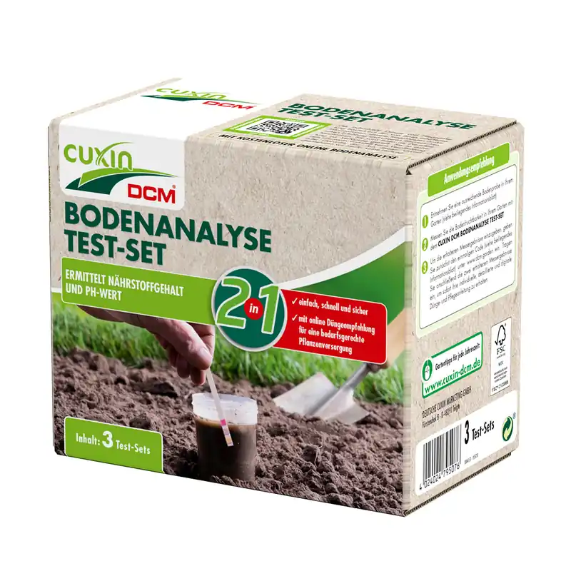 Bodenanalyse Test-Set 2in1 | für Garten und Rasen | Cuxin DCM Top-Angebot