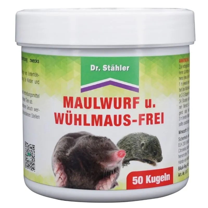 Beliebt Maulwurf- und Wühlmausfrei | 50 Kugeln | Dr. Stähler
