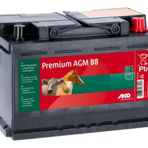 Premium AGM Akku 12 V - 88 AH (C100) Weidezaunakku Markenware