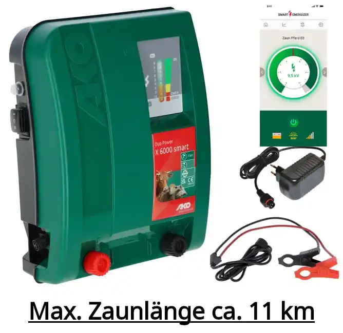 Letzte Chance Weidezaungerät Duo Power X 6000 smart 5 Joule mit App Steuerung