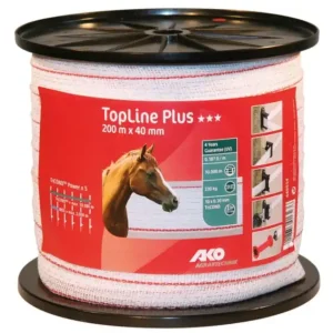 Mega-Angebot Weidezaunband TopLine Plus 200m x 40mm weiß / rot