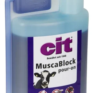 cit MuscaBlock pour-on 1L - Fliegen- und Gnitzenbekämpfung bei Rindern und Kühen Beliebt