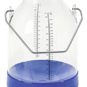Melkeimer 30 L transparent | blau | PVC Eimer durchsichtig mit Skala Top-Preis