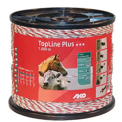 Weidezaunlitze TopLine Plus 1.000m TriCOND Garantierte Lieferung