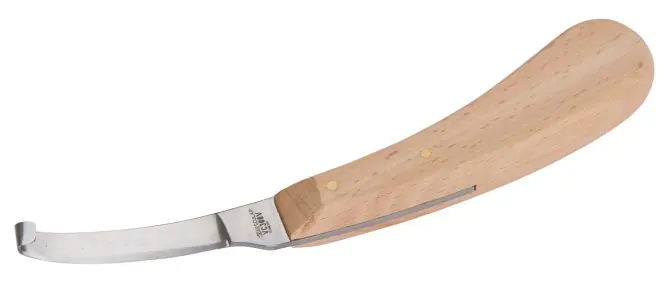 Versand Am Gleichen Tag Hufmesser einschneidig, rechts 78mm Klinge