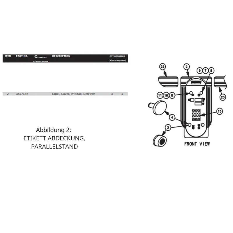 Markenware Frontfolie ProVantage Milchmengenmessung BouMatic