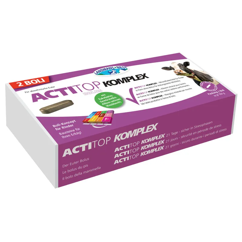 ACTITOP KOMPLEX Bolus (6 Boli) - Euterbolus | LANDMANS BEST Direktkauf