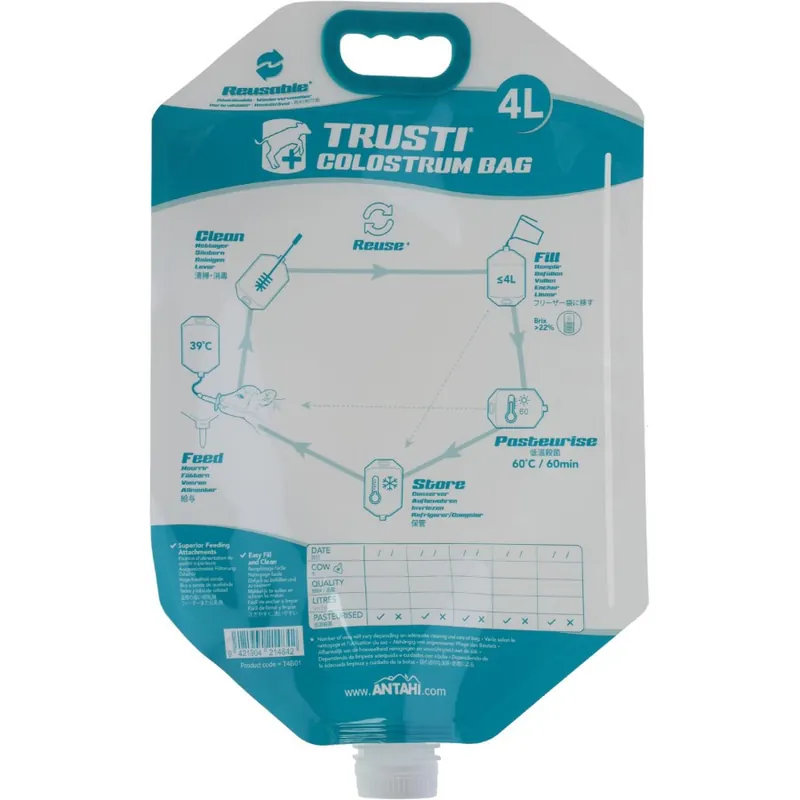 Trusti Colostrum Bags | Kolustrumbeutel 4 Liter (50 ST) Bestpreis