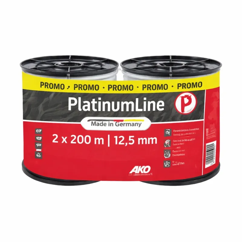 Neue Ware Weidezaunband PlatinumLine | 2 x 200 m x 12,5 mm | weiß - blau