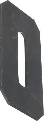 Zertifiziert Industriehof Stahlabstreifer / Abstreiferblech für Packerwalze, Gr. 68 x 130 x 3 mm