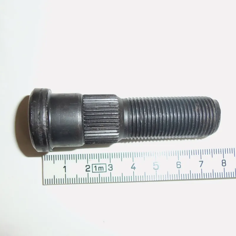 Müthing  Radbolzen M18 x 1,5 x 70mm mit Riffelung 20,4x14mm Länge Gewinde 44mm Ausverkauf