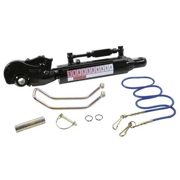Begrenztes Angebot Kramp Hydraulischer Oberlenker 185mm Hub Saturn Fanghaken Kat. 3 mit Kugel