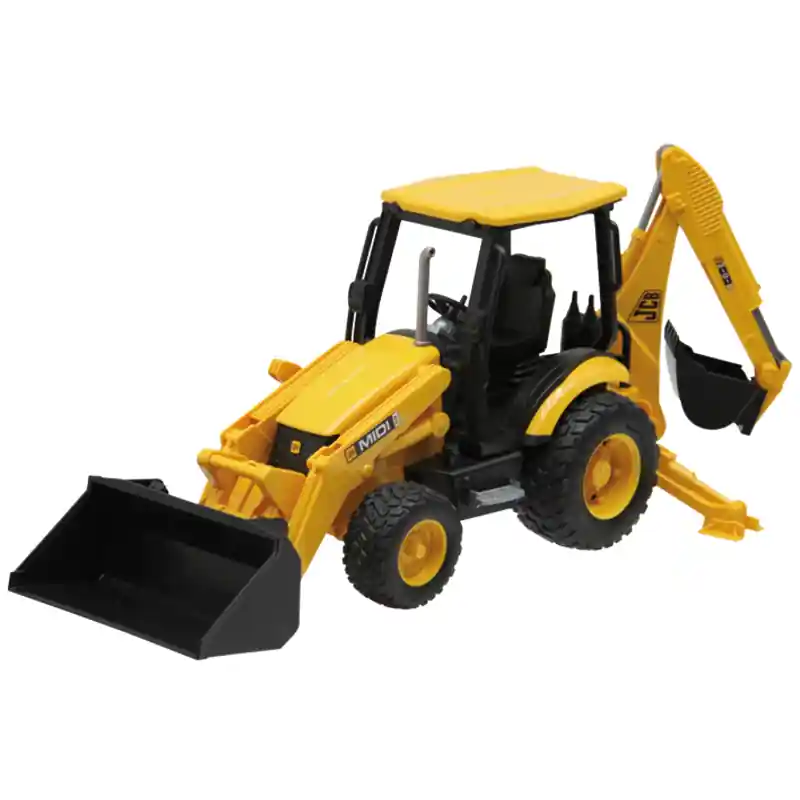 Solange Der Vorrat Reicht Bruder 02427 Bruder JCB MIDI CX Baggerlader Profi Serie für Innen und Außen