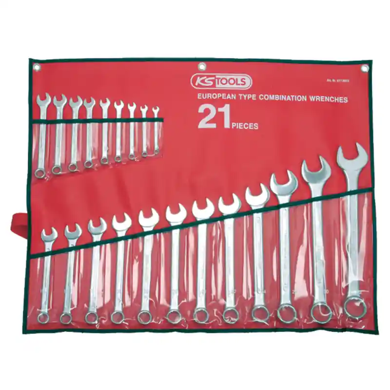 KS Tools CLASSIC Ringmaulschlüssel-Satz, abgewinkelt 21-teilig, 6-32 mm, in Rolltasche Jetzt Kaufen