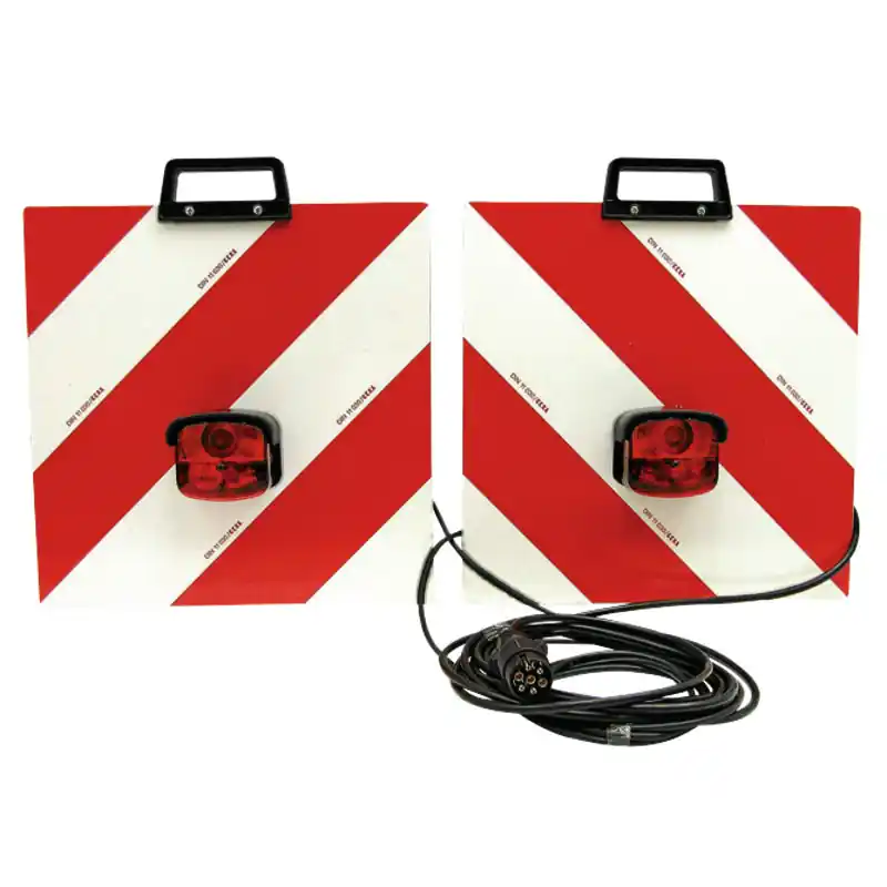 Granit Warntafelsatz 423 x 423 mm mit Dreifunktionsleuchte Gewicht 4,47kg Saisonangebot
