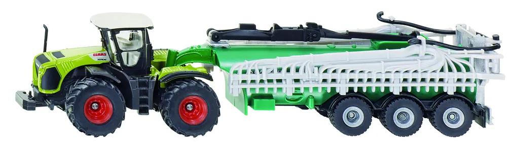Jetzt Kaufen Siku Siku Claas Xerion Traktor mit Fasswagen Spielzeug Schlepper mit Anhänger