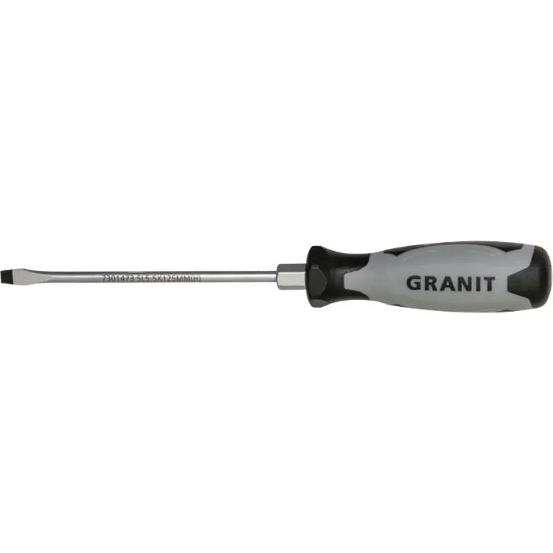 Zertifiziert GRANIT Black Edition Schlitz-Schraubendreher, 5,5mm
