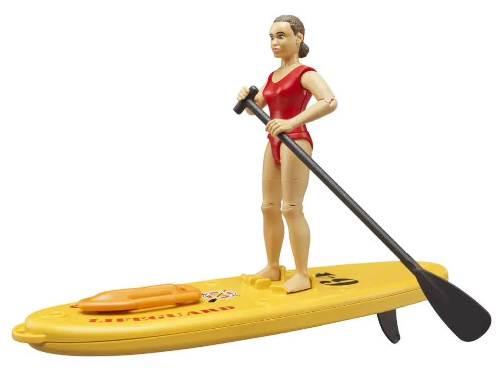 Kracherpreis Bruder bworld Life Guard mit Stand Up Paddle