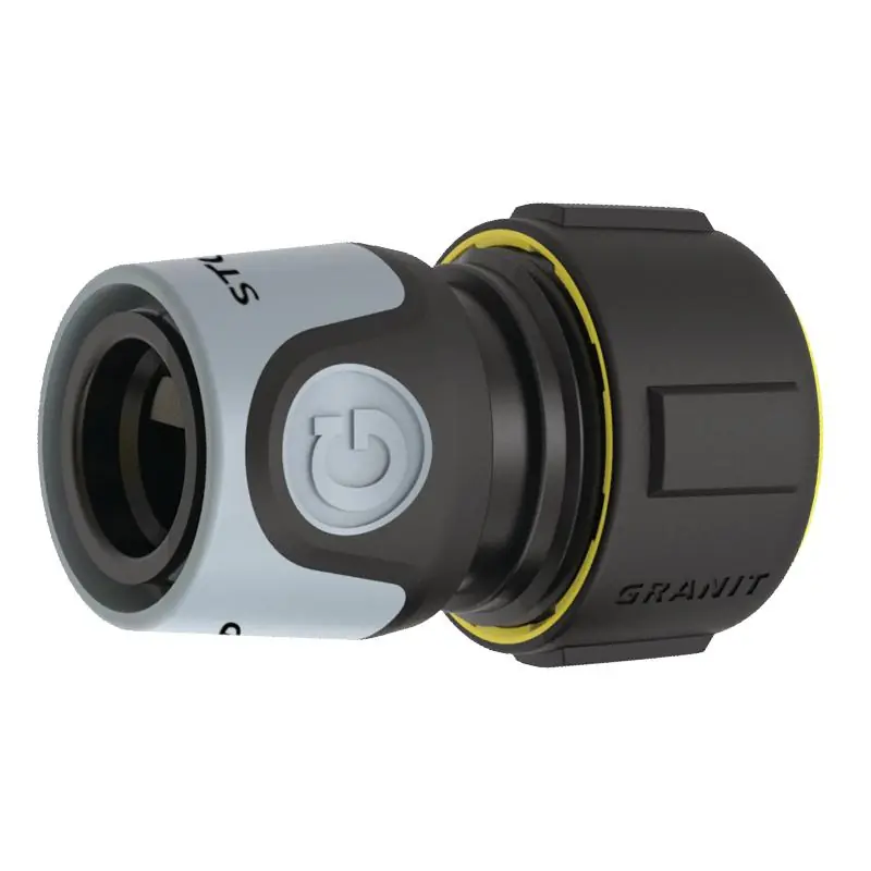 GRANIT Black Edition Schnellkupplung mit Wasserstop Markenprodukt