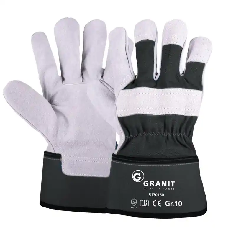 Granit VPE12 Spaltleder-Handschuh Highlight