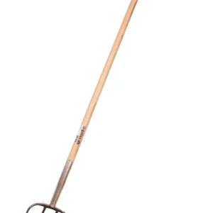Nur Heute Dunggabel Galax, gebogener Stiel - 4 Zinken grün