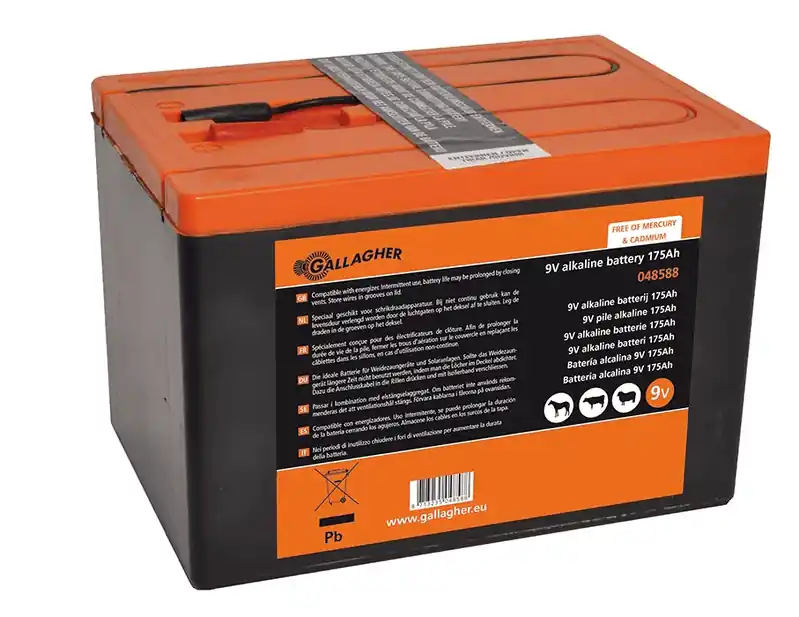 9V Alkaline Weidezaun Trockenbatterie - 175Ah Echt