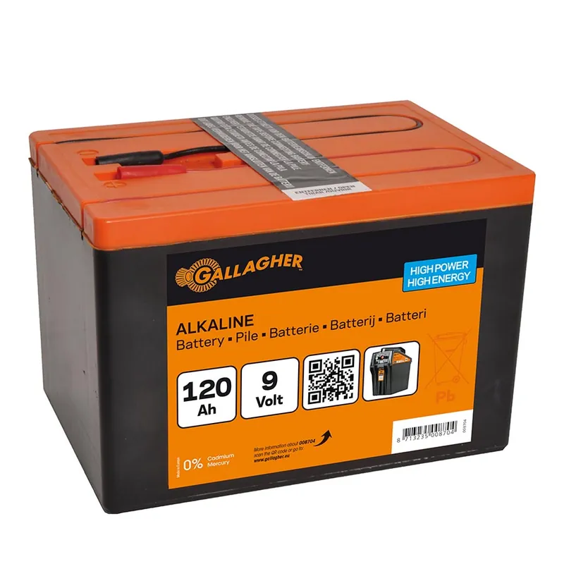 9V Alkaline Weidezaun Trockenbatterie - 120Ah Super-Preis