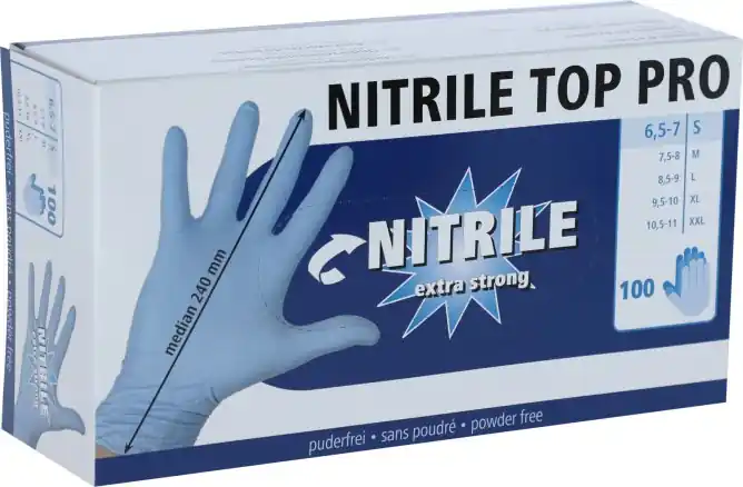 Nur Heute Nitril Einmalhandschuhe "Nitrile Top Pro" - Gr. L S