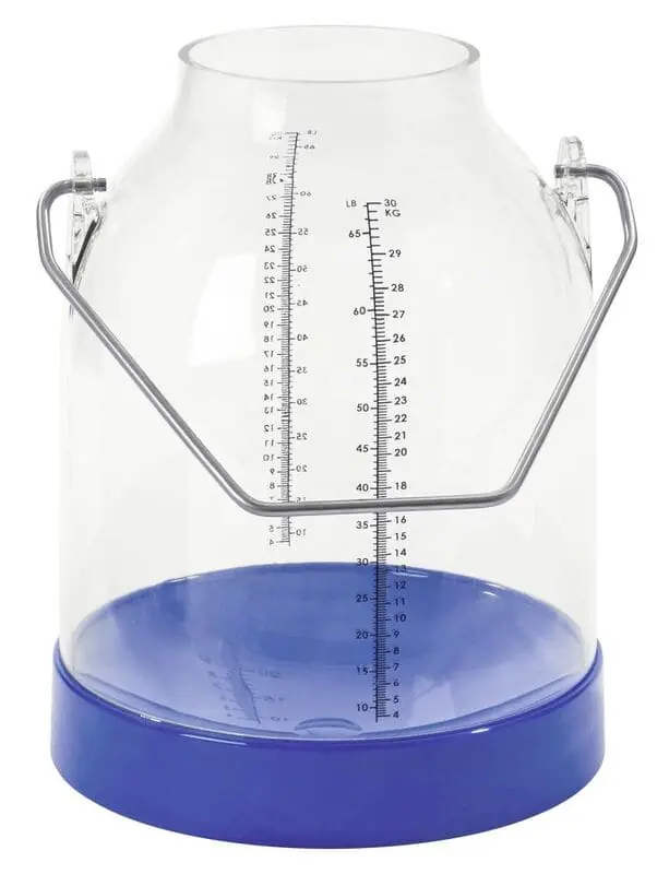Billig Melkeimer 30 L mit Skala blau