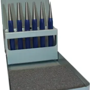 Preisreduziert TECWERK Durchtreibersatz 6 teilig 1-2-3-4-5 + Körner-D. 4 mm
