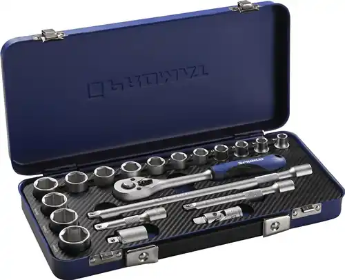 TECWERK Steckschlüsselsatz 20-teilig 3/8 Zoll Markenware