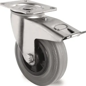 Mega-Angebot TECWERK Lenkrolle mit Totalfeststeller Rad- Durchmesser 125 mm Tragfähigkeit 100 kg