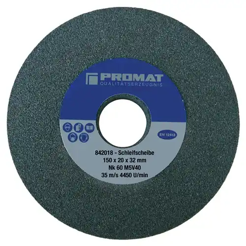 PROMAT Schleifbockscheibe Durchmesser 300xB40x76mm 60 125 mm (Nicht verfügbar) 36 Begrenztes Angebot