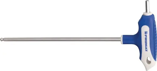 Heißes Angebot PROMAT Stiftschlüssel mit Quergriff Schlüsselweite 10 mm mit Seitenabtrieb und Kugelkopf 100 mm