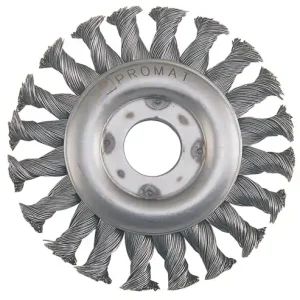 Nur Heute PROMAT Rundbürste Durchmesser 125 mm Drahtstärke 0,5 mm 10000 min-¹