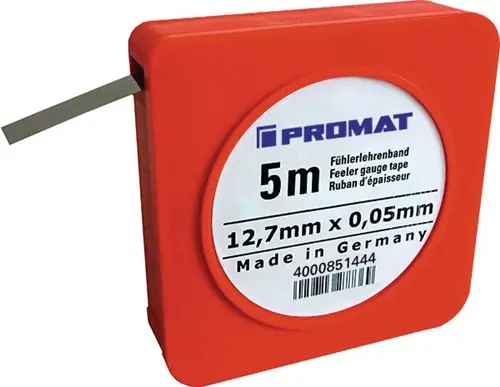 Neu PROMAT Fühlerlehrenband Stärke 0,02 mm 0.01 mm
