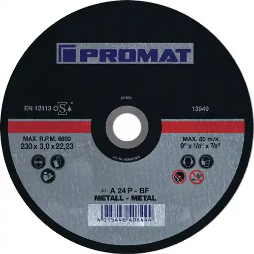 PROMAT Trennscheibe D115x1mm gerade Stahl gekröpft Solange Der Vorrat Reicht