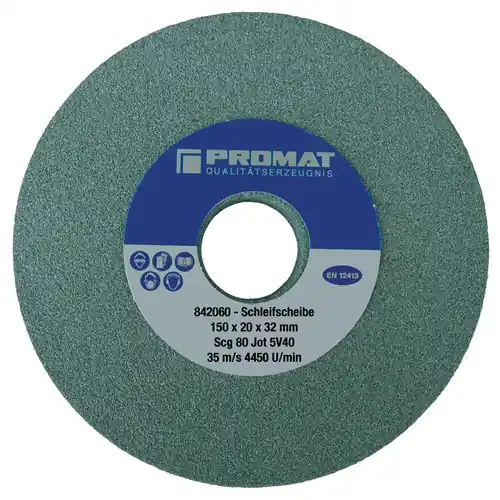 Angebot PROMAT Schleifbockscheibe Durchmesser 150xB20x32mm 80 125 mm 32 mm