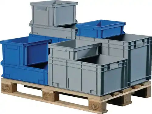 PROMAT Transportstapelbehälter L400xB300xH120mm 25 kg (Nicht verfügbar) Durchfassgriff Direkt Vom Hersteller