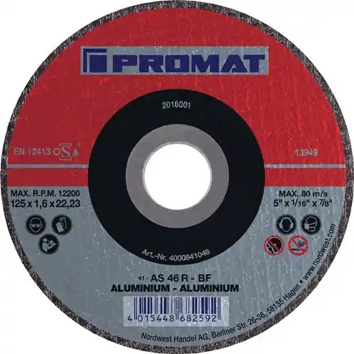 PROMAT Trennscheibe ALU D125x1mm gerade Aluminium 1 mm Preiswert