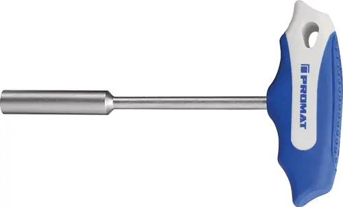 PROMAT Sechskantsteckschlüssel Schlüsselweite 8 mm Klingenlänge 125 mm 6 mm 125 mm Neue Kollektion