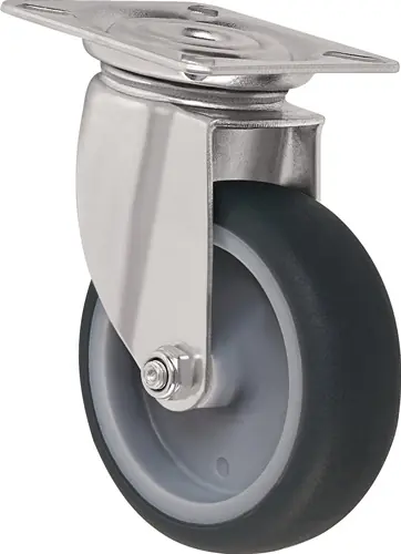 Versand Am Gleichen Tag TECWERK Lenkrolle Rad- Durchmesser 50 mm grau