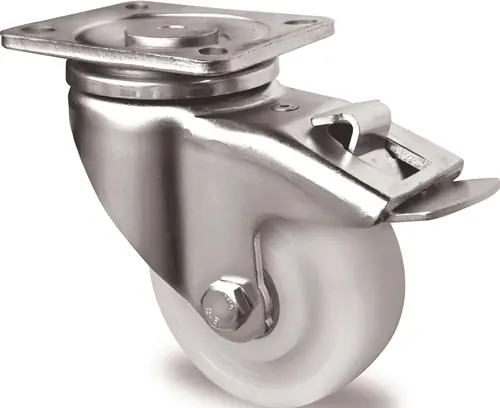 Schnäppchen PROMAT Schwerlast-Lenkrolle Rad- Durchmesser 75 mm Tragfähigkeit 300 kg mit Totalfeststeller 117.5 mm