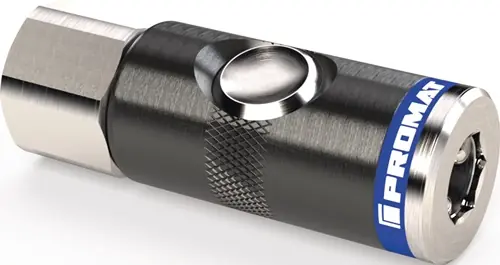 PROMAT Druckknopf-Sicherheitskupplung DN 7,4, Innengewinde Aluminium NBR DN 7.4. Außengewinde (Nicht verfügbar) G 1/2 ″ Knallerangebot
