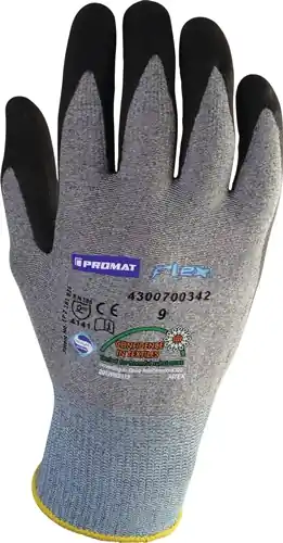Top-Angebot PROMAT Handschuhe Größe 8 grau/schwarz Flex. ohne Noppen