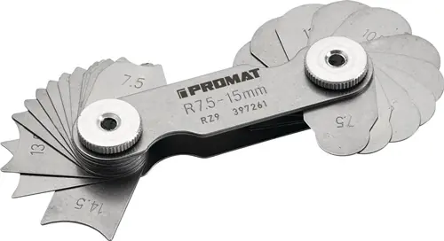 PROMAT Radienschablone 7,5-15 mm 16 St. Günstig
