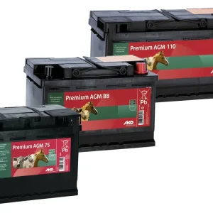 Ako Weidezaunbatterie "Premium" 12 V AGM, für Weidezaungeräte Super-Preis