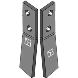 Bestpreis Industriehof® Schraubenzinken, 219 x 45 x 10 mm, für Streuwalze Bergmann Stalldungstreuer